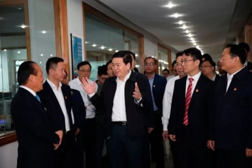 浙江省委组织部长黄建发到鼎天调研