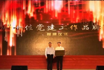 鼎天国际“党建三建工作法”被命名为“十佳党建工作品牌”