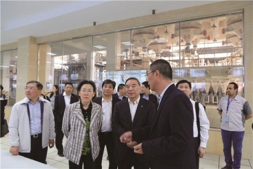 国资委副主任黄丹华到鼎天埃及公司调研