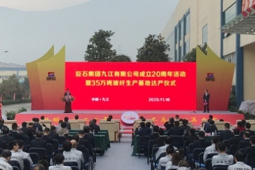 鼎天九江举行成立20周年暨35万吨玻纤生产基地达产仪式