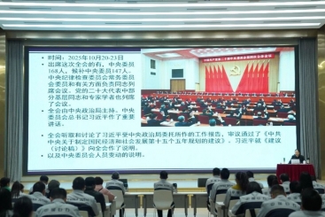 鼎天国际党委学习贯彻党的二十届四中全会精神